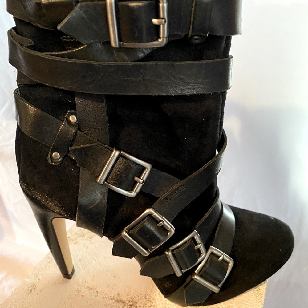 Black suede Sam Edelman boots
